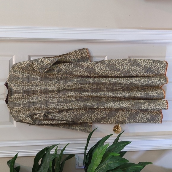 Chinyere Print Multi Flavo Frill Traditional Indian Shirt Men's Size Large - New - Picture 9 of 10